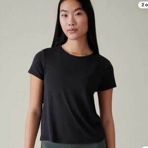 Athleta 3X plus size cutout back basic top
